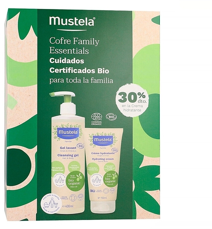 Set - Mustela Cofre Family Essentials (cl/gel/400ml + b/cr/150ml) — photo N1