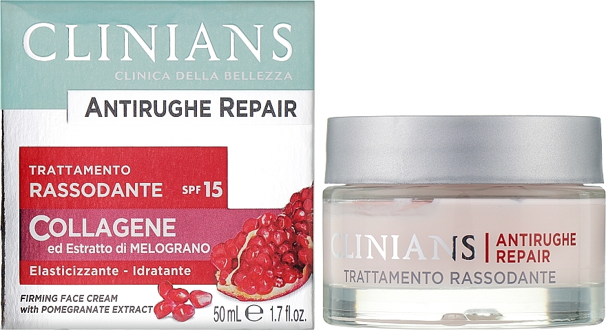 ザクロエキスを配合した肌を引き締めて保護するフェイスクリーム - Clinians Antirughe Repair Firming and Protective Face Cream	 — photo N2