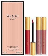 Fragrances, Perfumes, Cosmetics Gucci Matte Lipstick Gift Set (lipstick/6.5ml*3) - Set