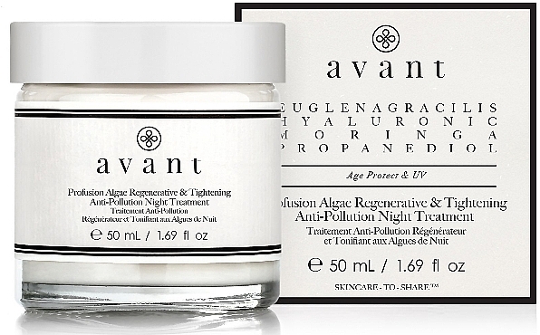 Night Repair and Tightening Treatment with Algae - Avant Profusion Algae Regenerative and Tightening Anti-Pollution Night Treatment  — photo N2