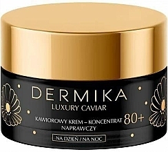 Fragrances, Perfumes, Cosmetics Concentrated Face Cream - Dermika Luxury Caviar 80+