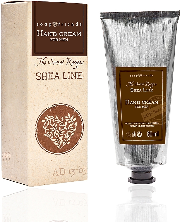 Men Hand Cream - Soap & Friends Shea Line Hand For Men — photo N1