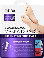 Fragrances, Perfumes, Cosmetics Exfoliating Foot Mask - L'biotica Home Spa