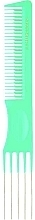 Fragrances, Perfumes, Cosmetics Five-Tailed Hair Comb  turquoise - 3ME Maestri