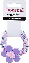 Fragrances, Perfumes, Cosmetics Hair Ties FA-5634+2, purple with lilac flower - Donegal