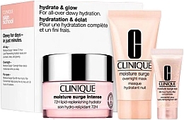 Fragrances, Perfumes, Cosmetics Set - Clinique Moisture Surge Hydrate & Glow Set (cr/50ml + mask/30ml + eye/conc/5ml)