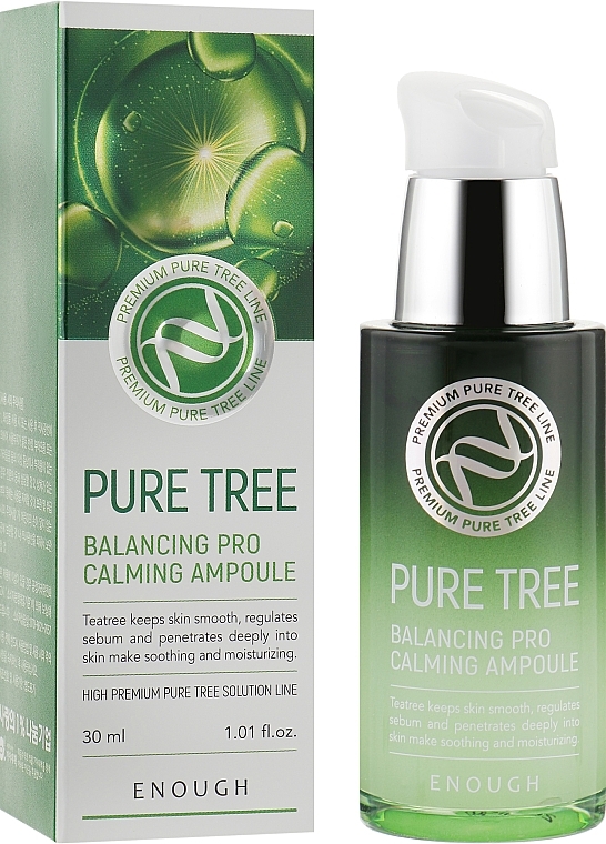 Face Serum with Tea Tree Extract - Enough Pure Tree Balancing Pro Calming Ampoule — photo N1