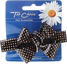 Hair Clip "Bow", black - Top Choice — photo N1