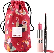 Avon Hydramatic Iconic Pink (lipstick/3.6g + lip/liner/0.35g + acc/1pc) - Set — photo N1