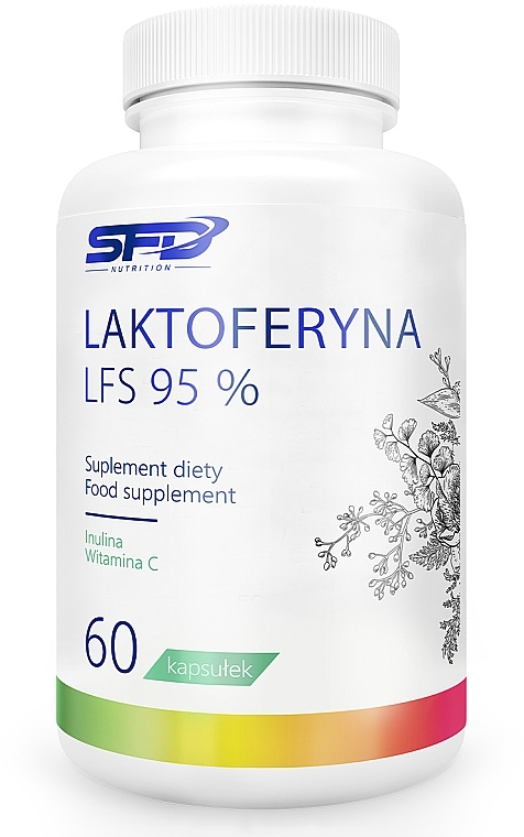 Lactoferrin LFS 95% Dietary Supplement, 60 Caps - SFD Nutrition Lactoferrin LFS 95% — photo N1