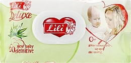 Fragrances, Perfumes, Cosmetics Baby Wet Wipes with Aloe Vera Extract, with valve, 120 pcs - Lili Deluxe