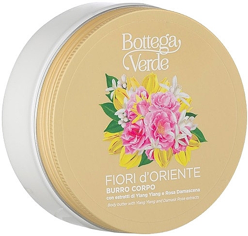 Ylang Ylang & Damask Rose Body Butter - Bottega Verde Body Butter Fiori D'Oriente — photo N1