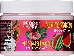 Fragrances, Perfumes, Cosmetics Watermelon Body Cream - Body with Love Watermelon Body Care