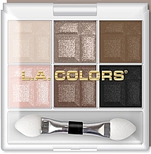 Eyeshadow Palette, 6 shades - L.A. Colors 6 Color Eyeshadow — photo N1