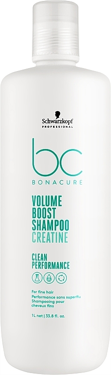 Shampoo for Thin Hair - Schwarzkopf Professional Bonacure Volume Boost Shampoo Ceratine — photo N2