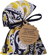 Fragrances, Perfumes, Cosmetics Air Freshener Bag, yellow-blue, lavender - Essencias De Portugal Tradition Charm Air Freshener