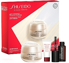 Fragrances, Perfumes, Cosmetics Set - Shiseido Benefiance Wrinkle Smoothing Eye Set (eye/cr/15ml + eye/con/5ml + masc/4ml)