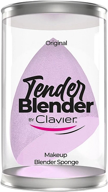 Slanted Makeup Sponge, lilac - Clavier Tender Blender Super Soft — photo N2