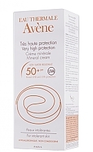 Mineral Sunscreen Cream - Avene Solaires Mineral Cream SPF 50+ — photo N2