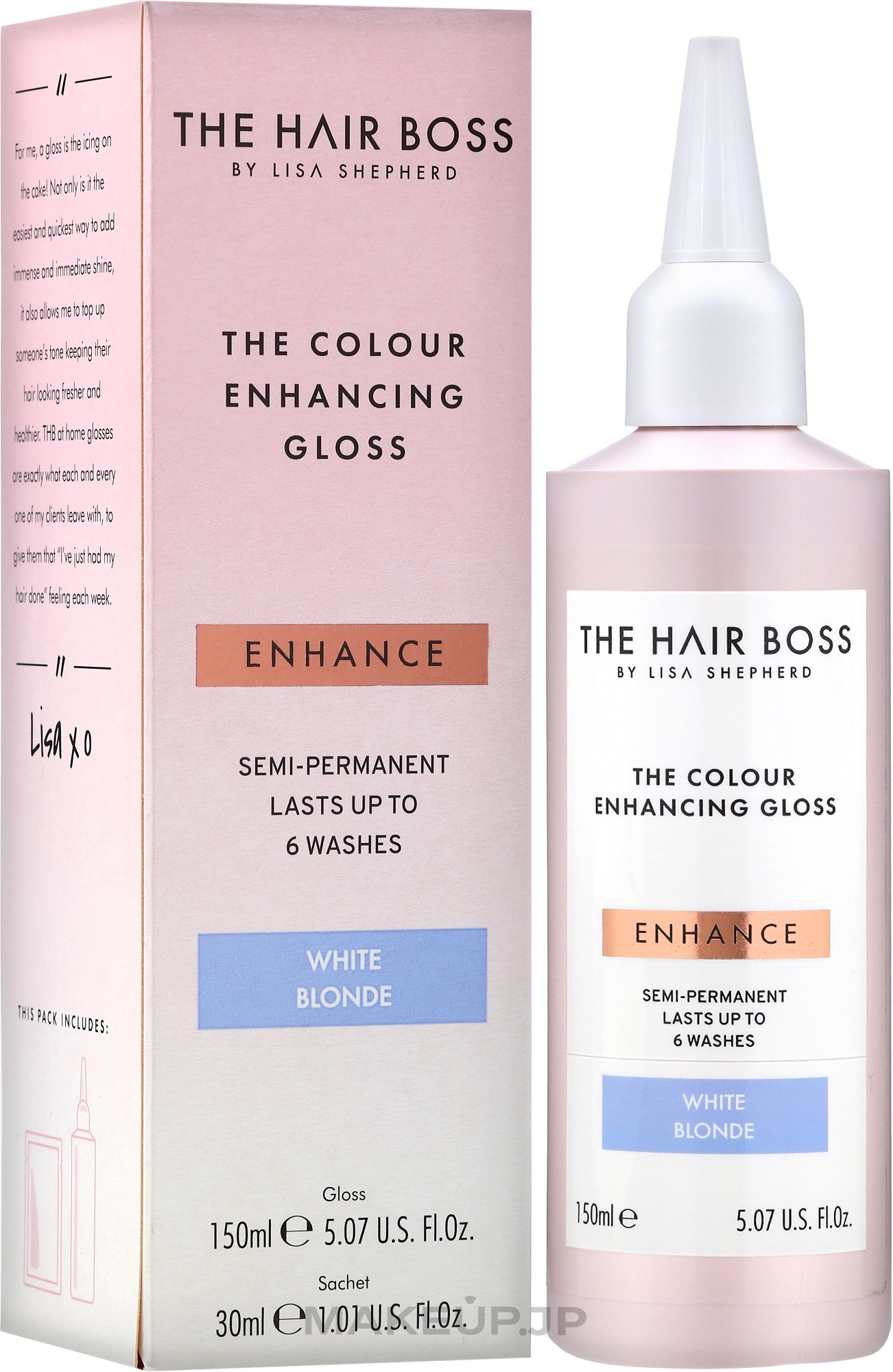 Color Enhancing Gloss White Blonde - The Hair Boss Colour Enhancing Gloss White Blond — photo 150 ml