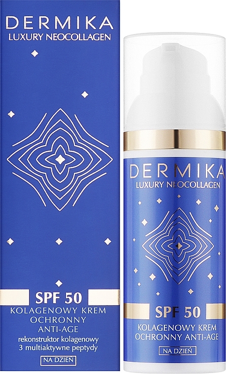 Protective Anti-Aging Collagen Day Cream - Dermika Luxury Neocollagen SPF50 — photo N2