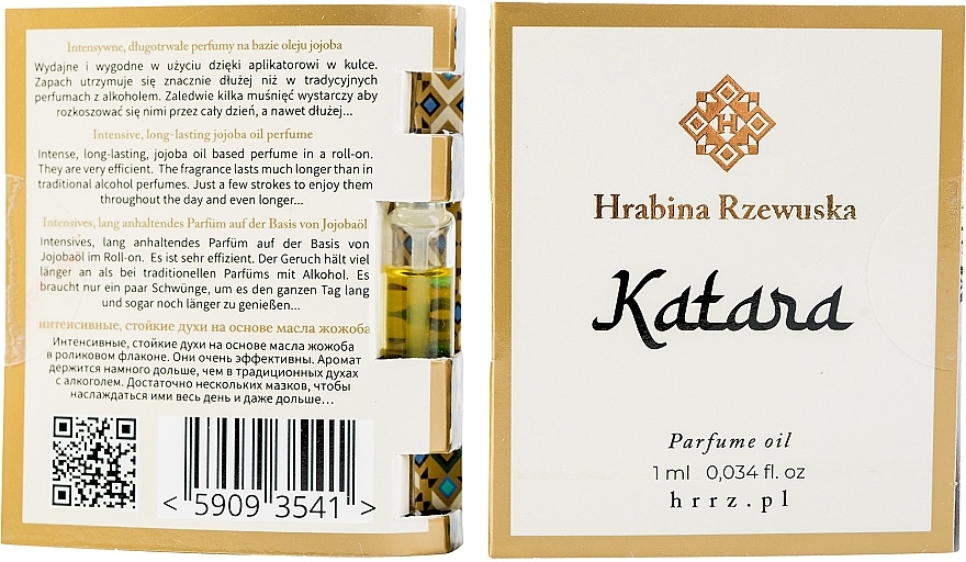 GIFT Pefrume Oil (sample) - Hrabina Rzewuska Katara (sample) — photo N2