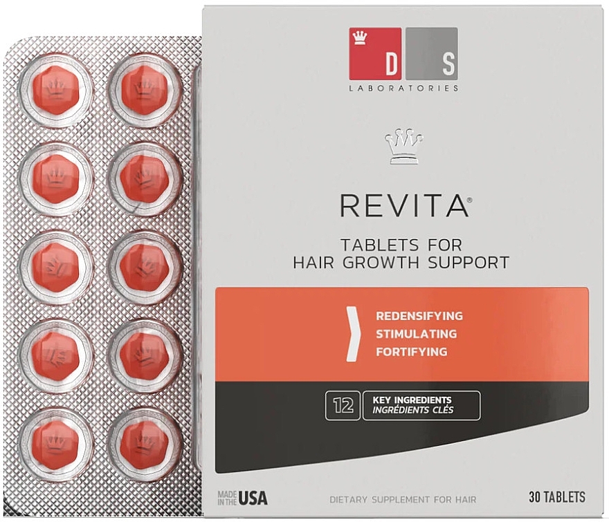 Hair Growth Support Tablets - DS Laboratories Revita Tablets For Hair Growth Support — photo N1