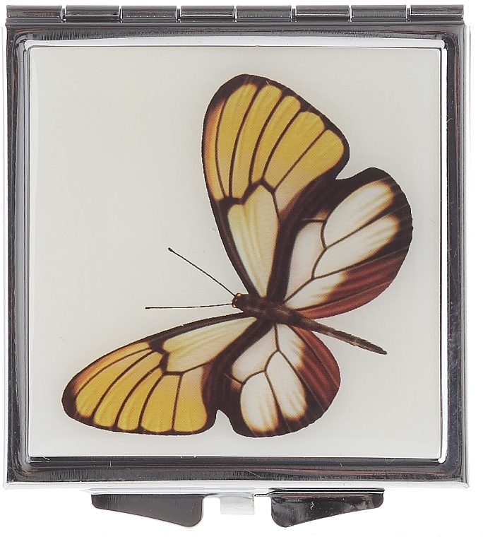 Cosmetic Mirror, "Butterflies" 85420, yellow - Top Choice — photo N1