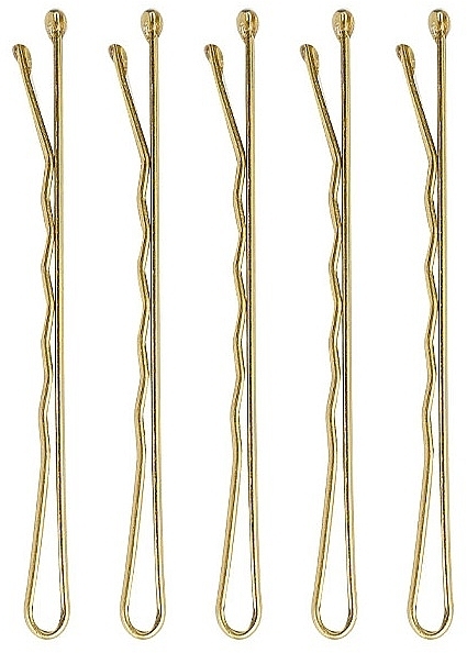 Hair Pins, gold - Brushworks Blonde Bobby Pins — photo N2