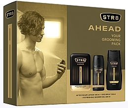 Fragrances, Perfumes, Cosmetics STR8 Ahead - Set (ash/lot/100ml + deo/150ml + sh/gel/250ml)