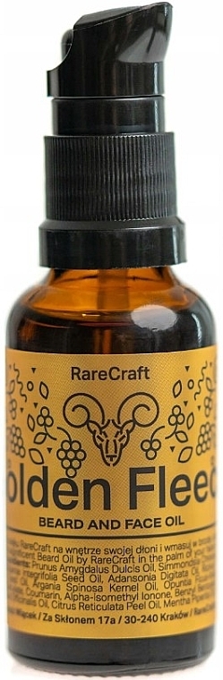 Golden Fleece Beard Oil - RareCraft Beard Oil Golden Fleece — photo N2