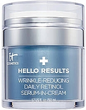 Fragrances, Perfumes, Cosmetics Anti-Aging cream serum with retinol - It Cosmetics Hello Results Wrinkle-Reducing Daily Retinol Serum-in-Cream