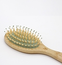 Bamboo Hair Brush, small - Beter Bamboo Small Cushion Brush — photo N5