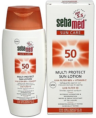 Sun Lotion - Sebamed Multi Protect Sun SPF 50 Lotion — photo N1