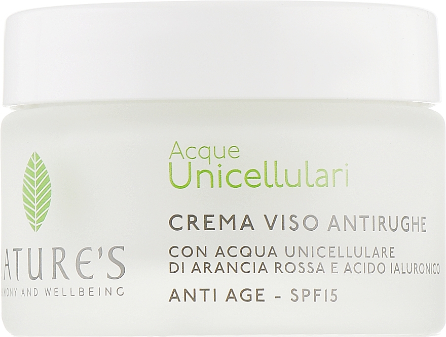 Anti-Aging Face Cream - Nature's Acque Unicellulari Anti-Aging Cream SPF 15 — photo N2