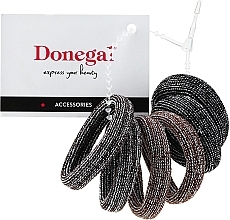 Fragrances, Perfumes, Cosmetics Hair Accessory Set FA-5623, dark brown + brown + black - Donegal