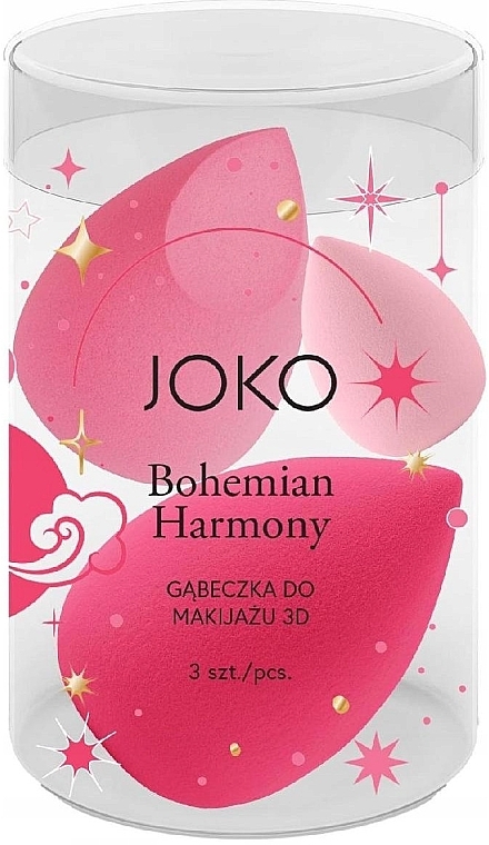 Makeup Sponge Set, 3 pcs. - Joko 3D Bohemian Harmony — photo N1