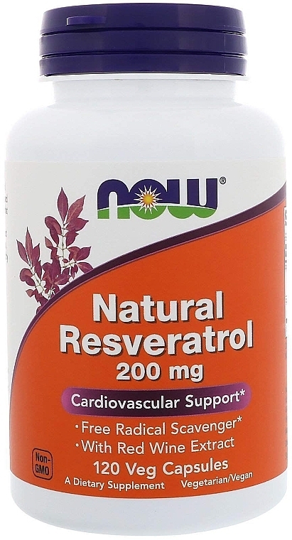 Resveratrol 200 mg - Now Foods Natural Resveratrol — photo N2