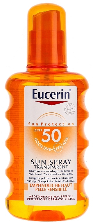 Sunscreen Body Spray - Eucerin Sun Spray Transparent SPF 50 — photo N1