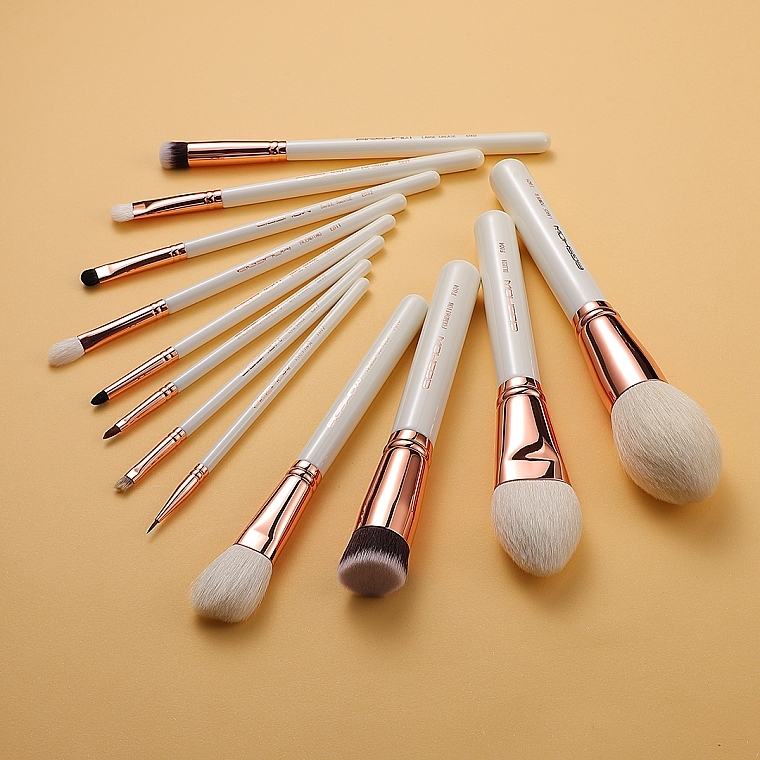 Makeup Brush Set, 12pcs - Eigshow Classic Rose Gold Master Series — photo N3