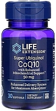 Dietary Supplement "Coenzyme Q10", 50mg - Life Extension Super Ubiquinol CoQ10 with Enhanced Mitochondrial Support — photo N1