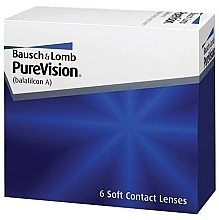 Fragrances, Perfumes, Cosmetics Contact Lenses, curvature 8.3mm, 6 pcs - Bausch & Lomb PureVision