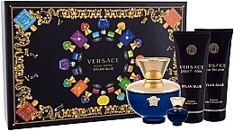 Fragrances, Perfumes, Cosmetics Versace Pour Femme Dylan Blue - Set (edp/100ml + edp/mini/5ml + sh/g/100ml + b/lot/100ml) 