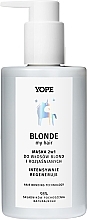 Fragrances, Perfumes, Cosmetics 2in1 Conditioner & Mask for Blonde & Bleached Hair - Yope Blonde