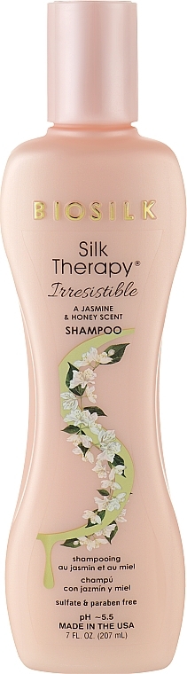 Shampoo with Jasmine & Honey Scent - Biosilk Silk Therapy Irresistible Shampoo — photo N5