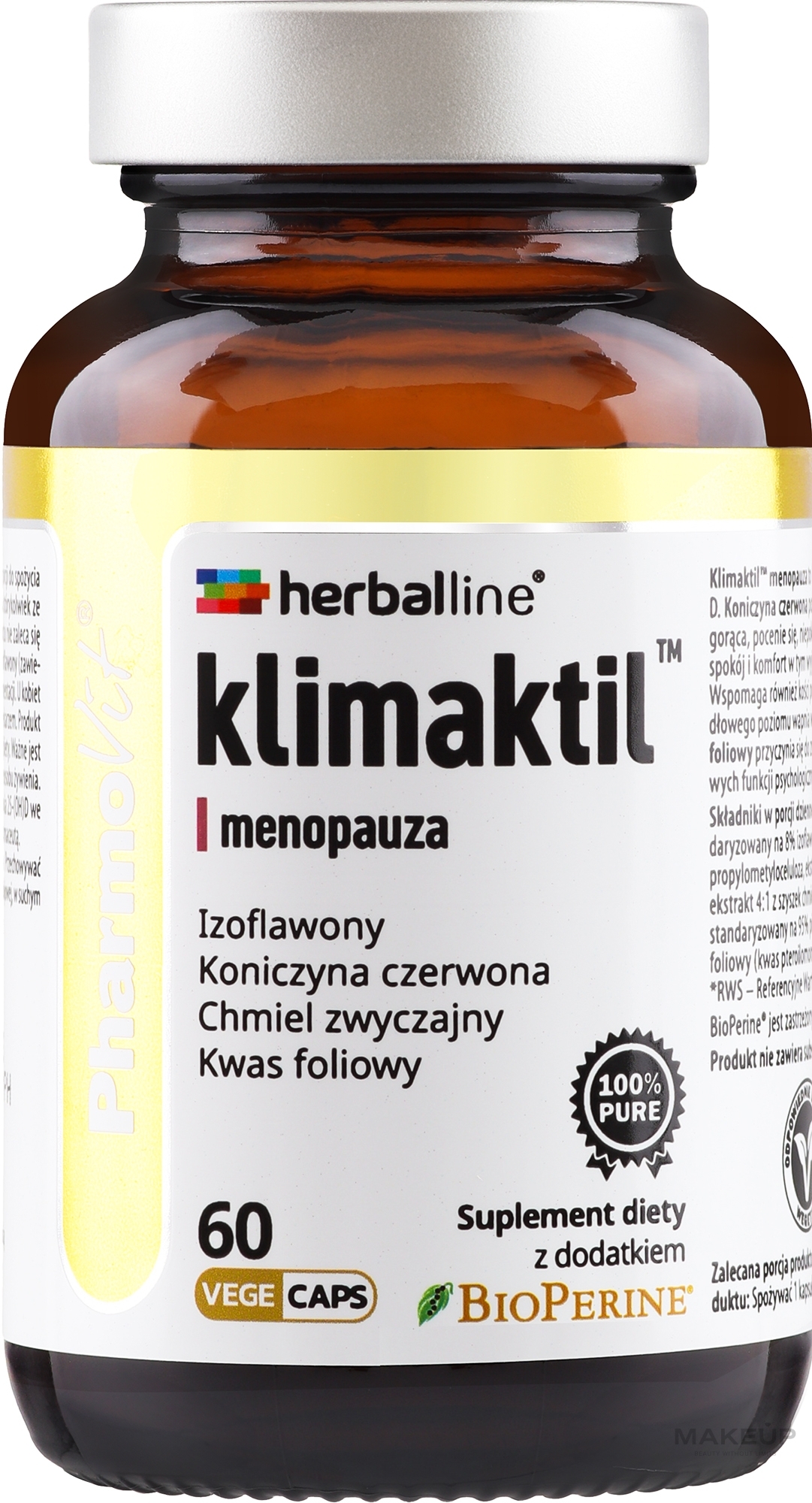 Dietary Supplement 'Menopause', 60pcs - Pharmovit Herballine — photo 60 szt.