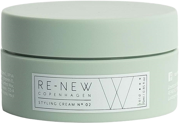 Hair Styling Cream - Re-New Copenhagen Styling Cream #02 Travel Size — photo N1