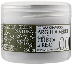 Fragrances, Perfumes, Cosmetics Green Clay & Rice Bran Oil Cream Shampoo - Alan Jey Green Natural Cream-Shampoo