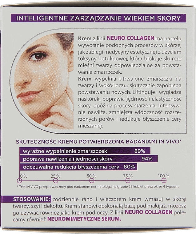 Moisturizing Anti-Wrinkle Cream-Concentrate 40+ - Bielenda Neuro Collagen Moisturizing Anti-wrinkle Cream-concentrate 40+ — photo N4