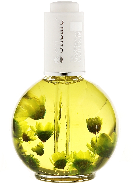 Cuticle Oil with Flowers - Silcare The Garden of Colour Lemon Yellow — photo N1